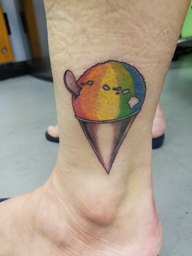 Explore just keep swimming tattoo ideas, creative tattoo ideas in Hilo, available at Pacific Island Ink