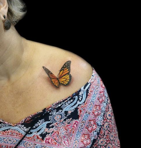 Explore stick and poke tattoos ideas, creative tattoo ideas in Danvers, available at The Kingdom Tattoo Co.