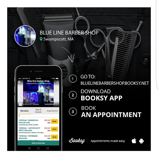 Barber Shop «Blue Line Barber Shop», reviews and photos, 5 Railroad Ave, Swampscott, MA 01907, USA