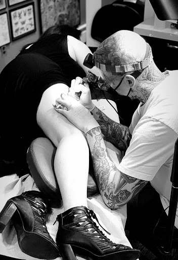 Explore stone tattoo ideas, creative tattoo ideas in Brooklyn, available at Hand of Glory Tattoo & Piercing