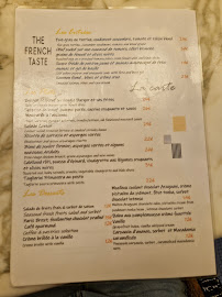 Menu / carte de The French Taste by Guy Martin à Le Mesnil-Amelot