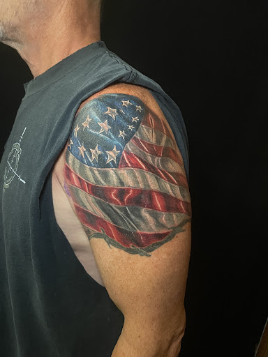 Explore tattoo ideas for bikers, creative tattoo ideas in Sykesville, available at Foxwood Tattoo Collective