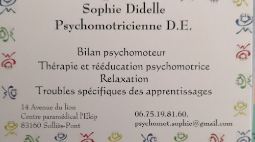 Centre médical PSYCHOMOTRICIENNE SOLLIES-PONT DIDELLE SOPHIE Solliès-Pont