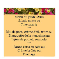 Menu / carte de Aux Pyrénées, café restaurant à Oloron à Oloron-Sainte-Marie