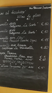 La Sosta à Montalcino carte