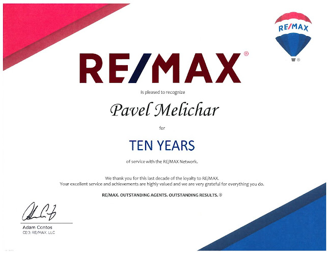 Pavel Melichar - certifikovaný realitní makléř RE/MAX G8 Reality - Realitní kancelář