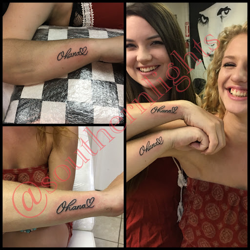 Explore female stomach tattoo ideas, creative tattoo ideas in Alamogordo, available at Southern Lights Tattoo Company