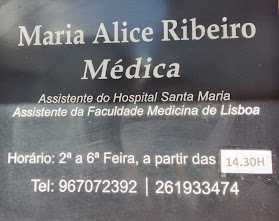 Maria Alice Ribeiro, Medica
