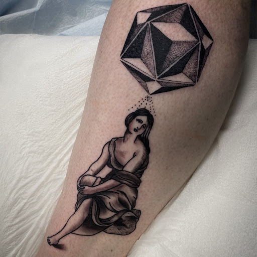 Explore linework tattoos ideas, creative tattoo ideas in Buffalo, available at True Gloom Tattoo Studio