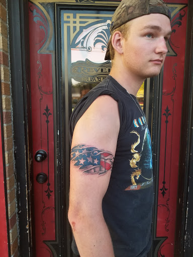 Explore blackbeard tattoo ideas, creative tattoo ideas in Kansas City, available at Revelation Tattoo