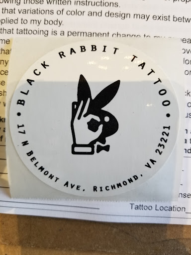 Tattoo Shop «Black Rabbit Tattoo», reviews and photos, 17 N Belmont Ave, Richmond, VA 23221, USA