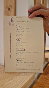 Restaurant gastronomique ASSA à Blois (la carte)