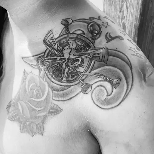 Explore twin sister tattoo ideas, creative tattoo ideas in Houston, available at Los Muertos Tattoo Studio and Art Gallery