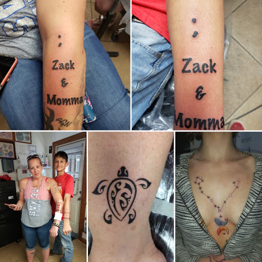 Explore insanity tattoo ideas, creative tattoo ideas in Elko, available at Custom Tattoos and Body Piercing Studio