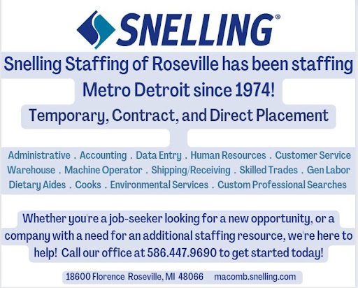 Employment Agency «Snelling Personnel Services», reviews and photos, 18600 Florence St, Roseville, MI 48066, USA