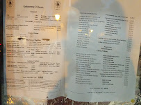 Menu / carte de O Viriato à Cascais