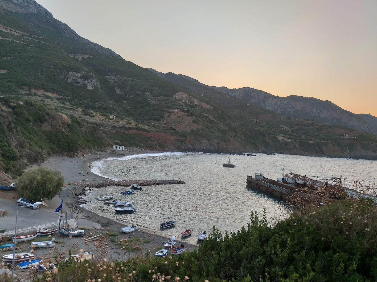 Fotografija Panagia beach z sivi kamenček površino