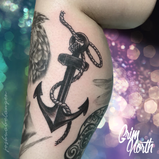 Explore american flag tattoos ideas, creative tattoo ideas in Portsmouth, available at Grim North Tattoo and Piercing