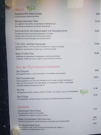 TRUDE à Hamburg menu