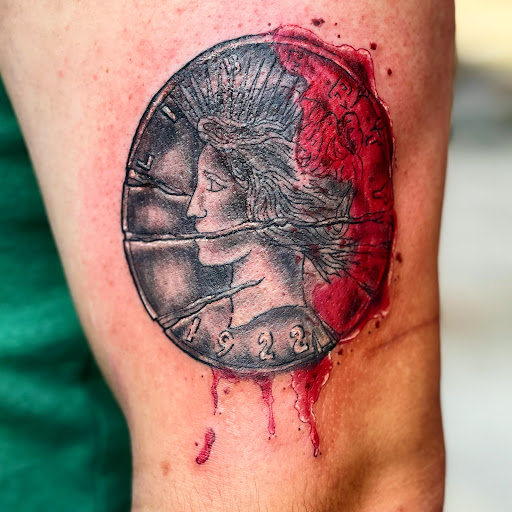 Explore calvin and hobbes tattoo ideas, creative tattoo ideas in Jonesboro, available at Gallery Of Ink Tattoo Shop