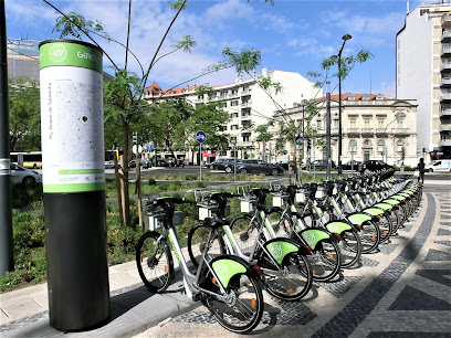 Estação de partilha de bicicletas