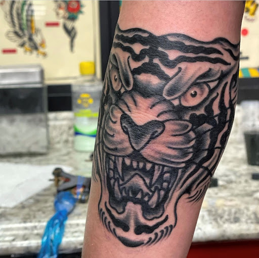 Explore wolf tattoo ideas for guys, creative tattoo ideas in Las Vegas, available at Last Love Tattoo Parlour