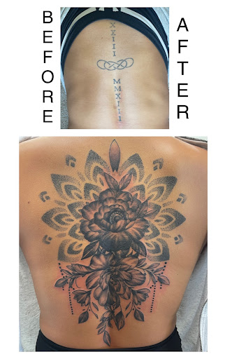 Explore lion family tattoo ideas, creative tattoo ideas in Harrisburg, available at Capital Tattoo Company