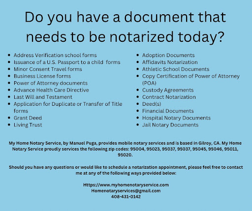 Mejor Notaría My Home Notary Service