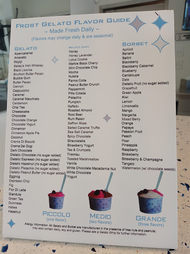 Ice Cream Shop «FROST a Gelato Shoppe Gilbert», reviews and photos, 2150 E Williams Field Rd #120, Gilbert, AZ 85295, USA