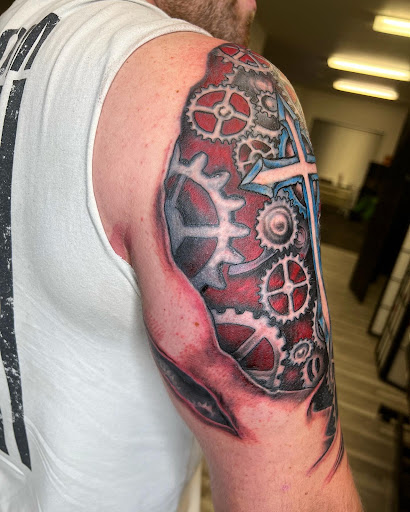 Explore bastet tattoo ideas, creative tattoo ideas in Watford City, available at Soulful Ink Studios