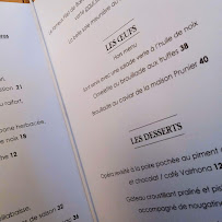 Restaurant Charbonnel à Brantôme en Périgord menu