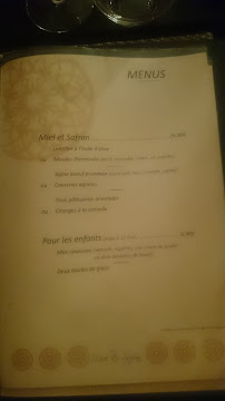Restaurant marocain Miel et Safran à Yutz - menu / carte