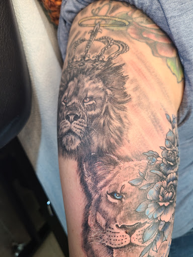 Explore upper back tattoo ideas male, creative tattoo ideas in Portsmouth, available at GREGS TATTOOS LLC