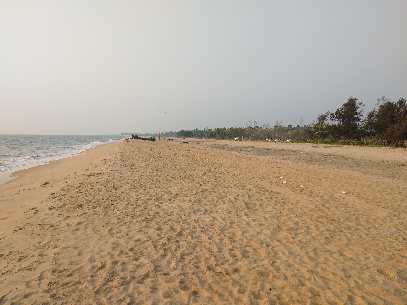 Fotografija Puthuvype Beach z svetel pesek površino