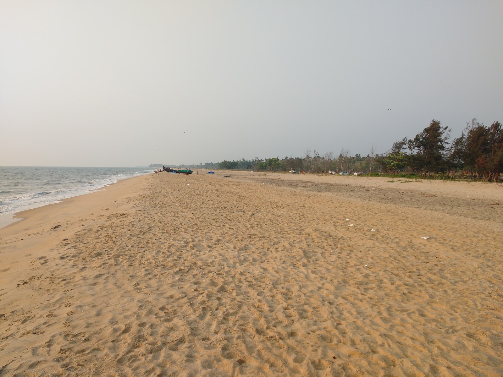 Foto de Puthuvype Beach com areia bege superfície