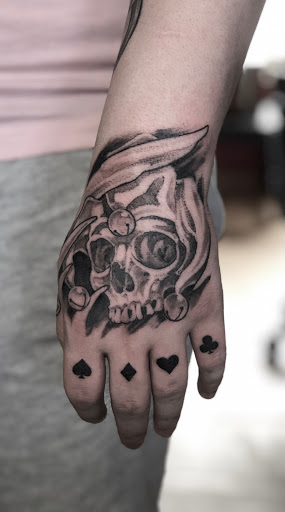 Explore line tattoo ideas for guys, creative tattoo ideas in Orange, available at North Quabbin Tattoo