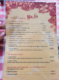 Restaurant de tapas MinOu La Guinguette du Grand Marché à Toulouse (le menu)