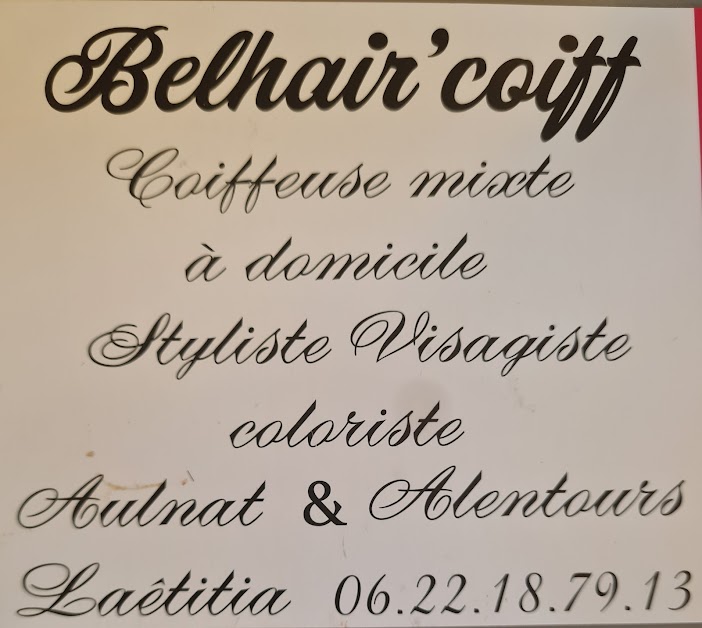 Belhair'coiff à Aulnat (Puy-de-Dôme 63)