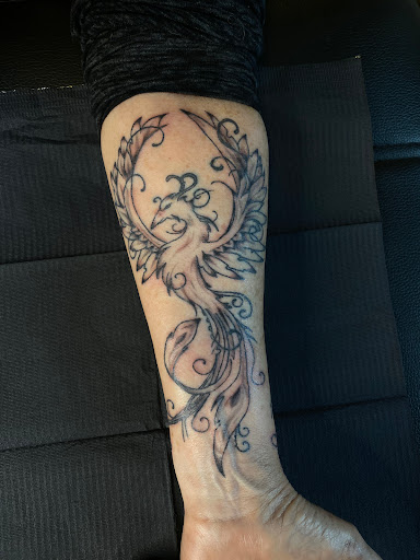 Explore behind the ear tattoo ideas, creative tattoo ideas in Prescott, available at Bold as Love Tattoo and Piercing Studio
