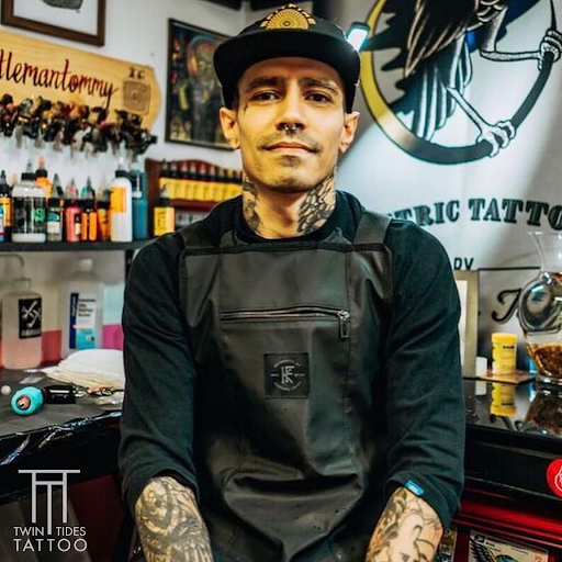 Explore cosmos flower tattoo ideas, creative tattoo ideas in Wappingers Falls, available at Twin Tides Tattoo