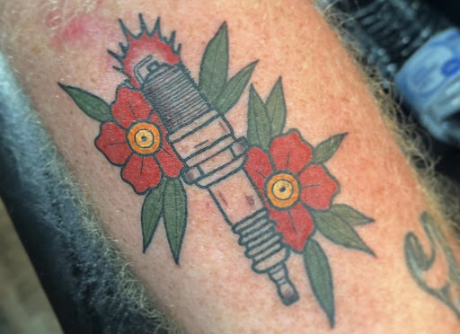 Explore elbow tattoo ideas for men, creative tattoo ideas in Clarksville, available at Leap Then Look Tattoo