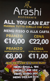 Ristorante Arashi à Palermo carte