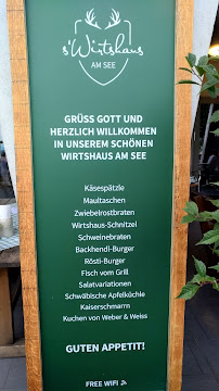 s'Wirtshaus am See Friedrichshafen à Friedrichshafen menu