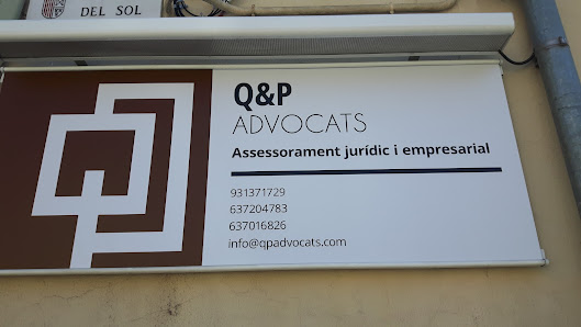 Q & P Advocats Carrer Martí I Julia, 43, 08780 Pallejà, Barcelona, España