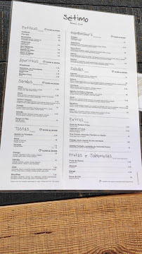 Restaurante Sétimo Beach Club à Gafanha da Nazaré carte