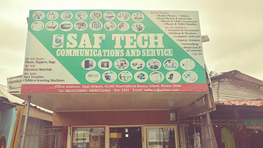 Saftech communications and gadgets, Shop 7 opp. Finima Airstrip, 503101, Bonny, Nigeria, Store, state Rivers