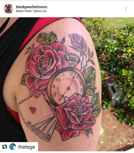 Explore tattoos of my sons names ideas, creative tattoo ideas in Clayton, available at Black Pearl Tattoo Company