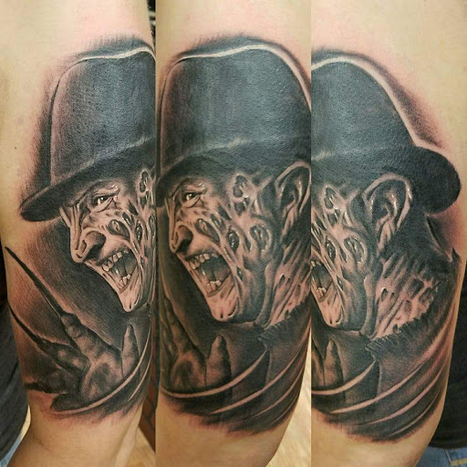 Explore trucker tattoo ideas, creative tattoo ideas in Channahon, available at Supersauce Tattoo Company