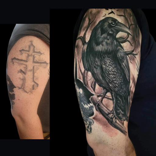 Explore mars tattoo ideas, creative tattoo ideas in Mc Kees Rocks, available at Exile Ink