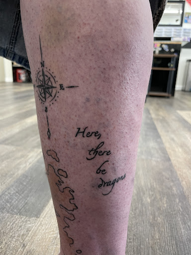 Find tattoo ideas for woman on leg for your next unique tattoo in Royston at Tasi Tattoo
